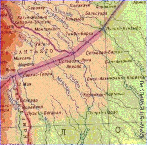 Fisica mapa de Peru