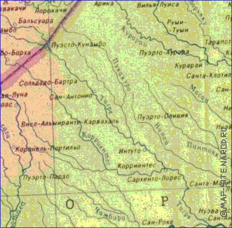 Fisica mapa de Peru