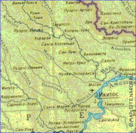 Fisica mapa de Peru