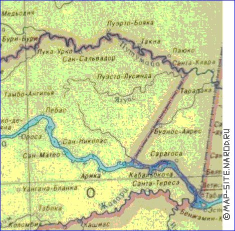 Fisica mapa de Peru