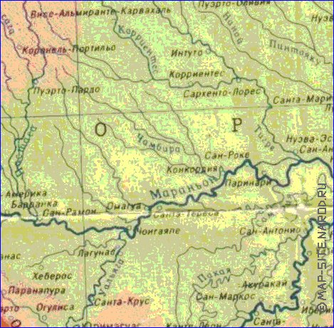 Fisica mapa de Peru