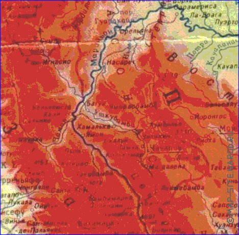 Fisica mapa de Peru