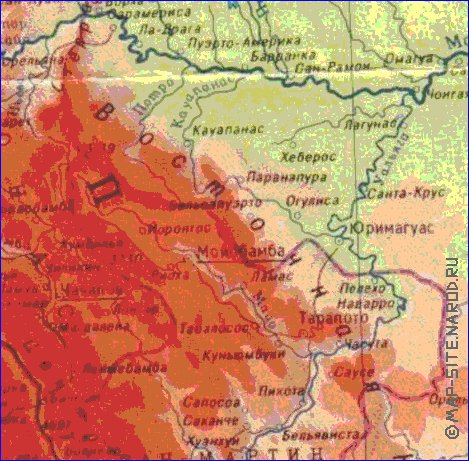 Fisica mapa de Peru