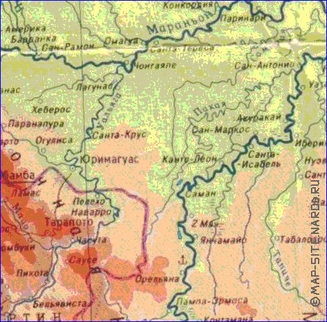 Fisica mapa de Peru