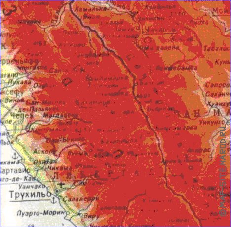 Fisica mapa de Peru