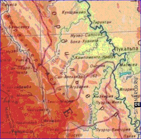 Fisica mapa de Peru