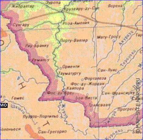 Fisica mapa de Peru