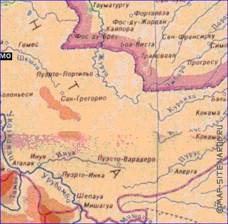 Fisica mapa de Peru