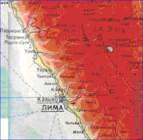 Fisica mapa de Peru