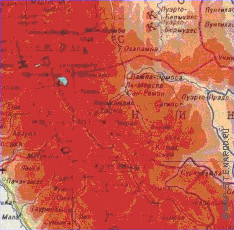 Fisica mapa de Peru