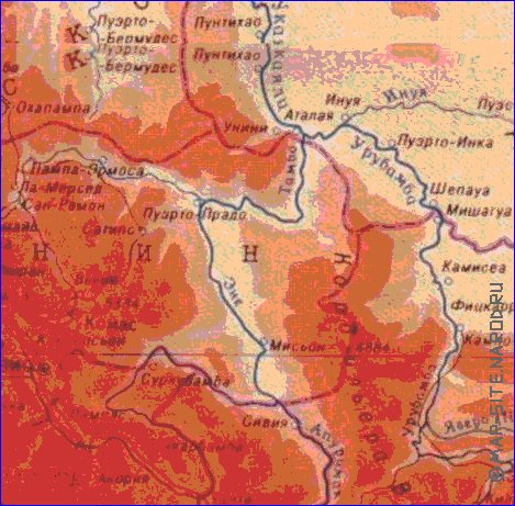 Fisica mapa de Peru