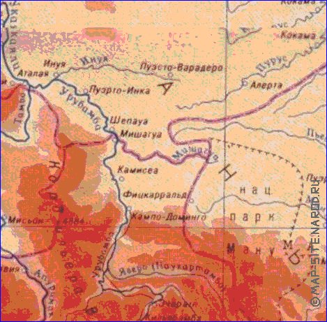 Fisica mapa de Peru