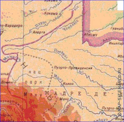 Fisica mapa de Peru