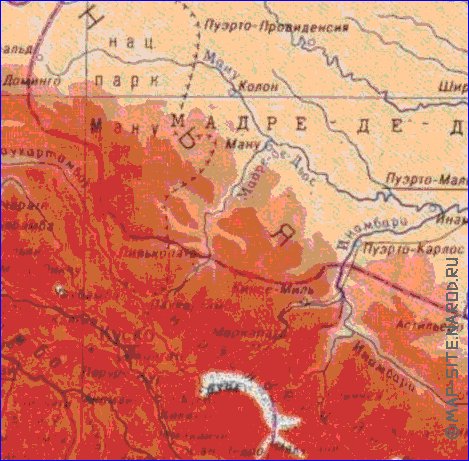 Fisica mapa de Peru