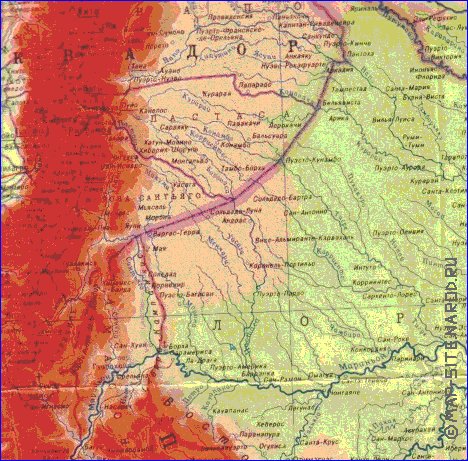 Fisica mapa de Peru