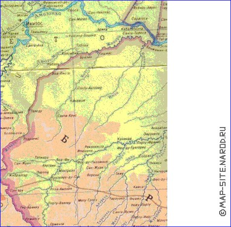 Fisica mapa de Peru