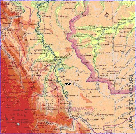 Fisica mapa de Peru