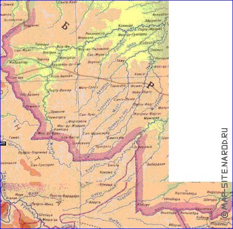 Fisica mapa de Peru