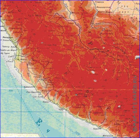 Fisica mapa de Peru