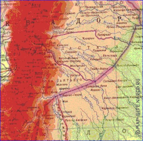 Fisica mapa de Peru