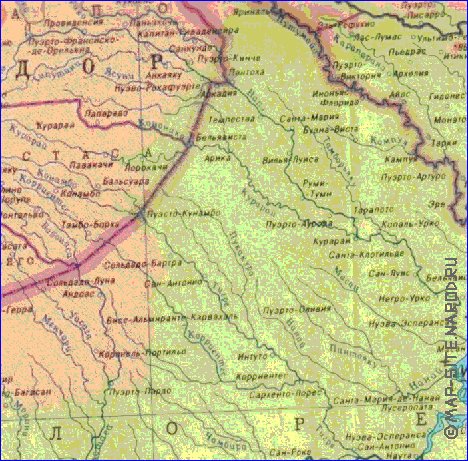 Fisica mapa de Peru