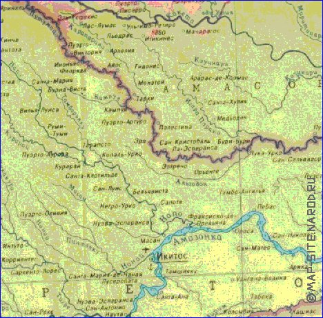 Fisica mapa de Peru