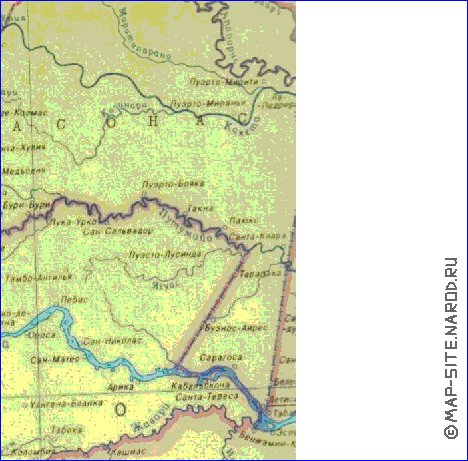 Fisica mapa de Peru