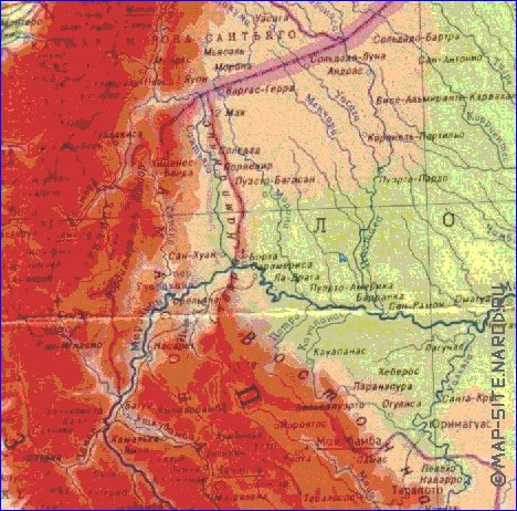 Fisica mapa de Peru