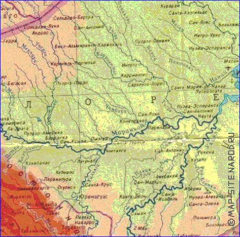 Fisica mapa de Peru