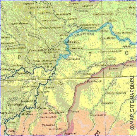 Fisica mapa de Peru