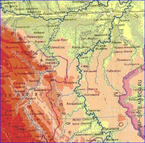 Fisica mapa de Peru