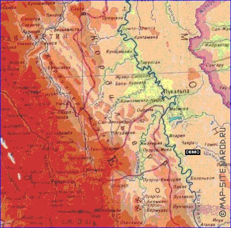 Fisica mapa de Peru