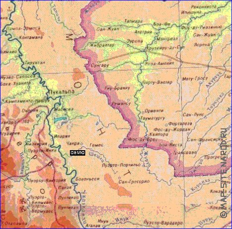 Fisica mapa de Peru