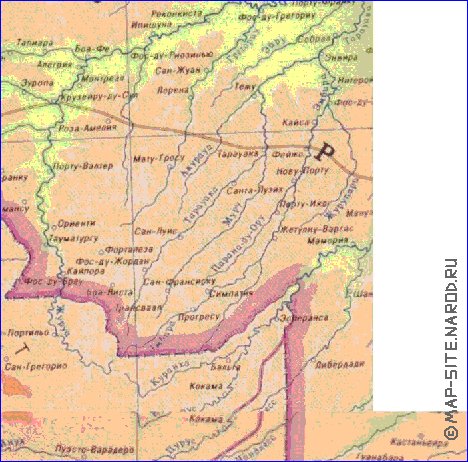 Fisica mapa de Peru