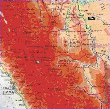 Fisica mapa de Peru