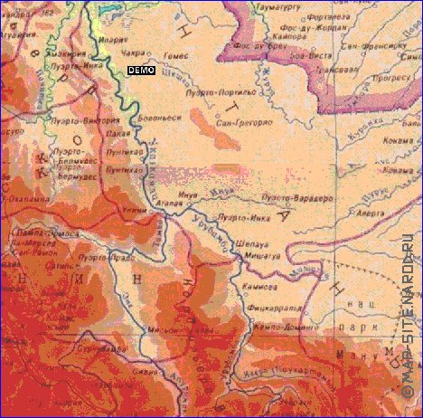 Fisica mapa de Peru