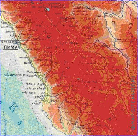 Fisica mapa de Peru