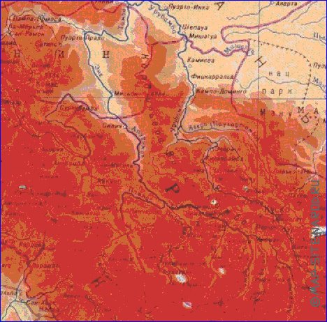 Fisica mapa de Peru