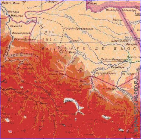 Fisica mapa de Peru