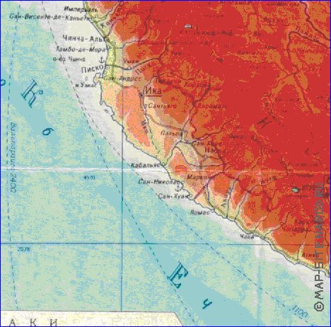 Fisica mapa de Peru