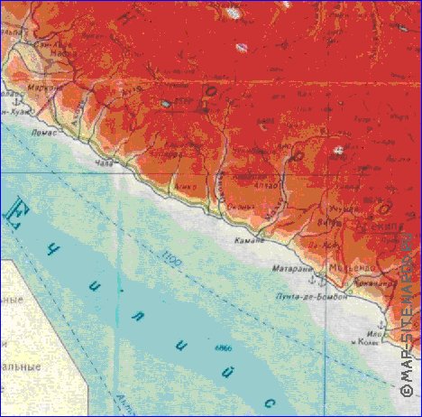 Fisica mapa de Peru