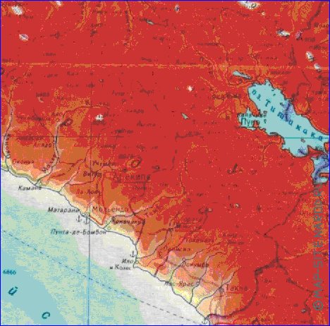 Fisica mapa de Peru