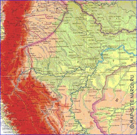 Fisica mapa de Peru