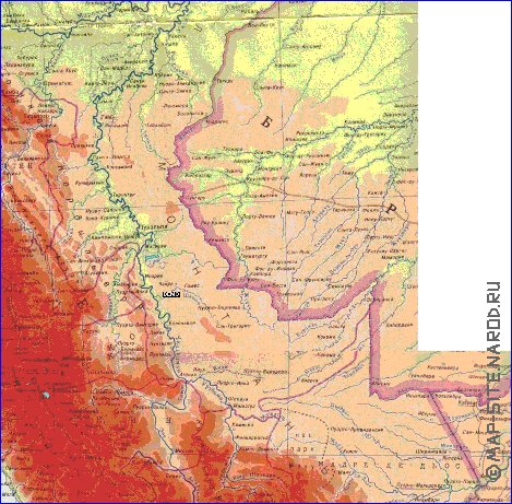 Fisica mapa de Peru