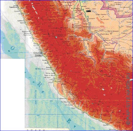 Fisica mapa de Peru