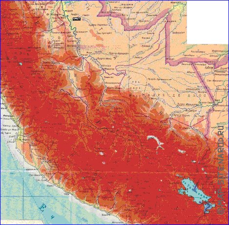 Fisica mapa de Peru