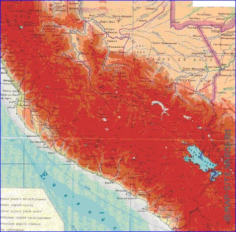 Fisica mapa de Peru