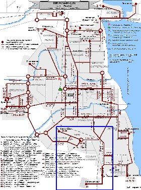 Transport carte de Petrozavodsk