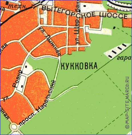 carte de Petrozavodsk