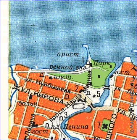 carte de Petrozavodsk